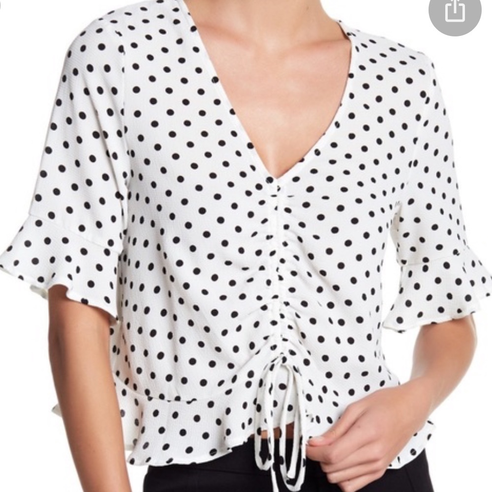 Polka dot top!
